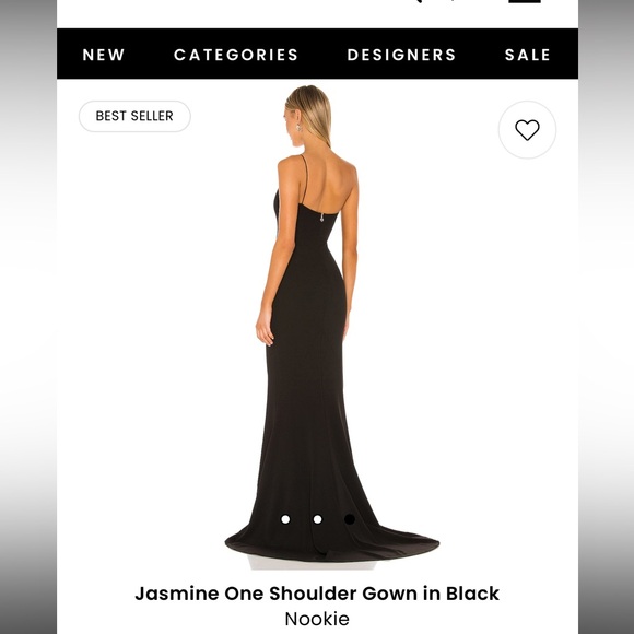 Nookie gown- Jasmine one shoulder size S - Picture 3 of 5